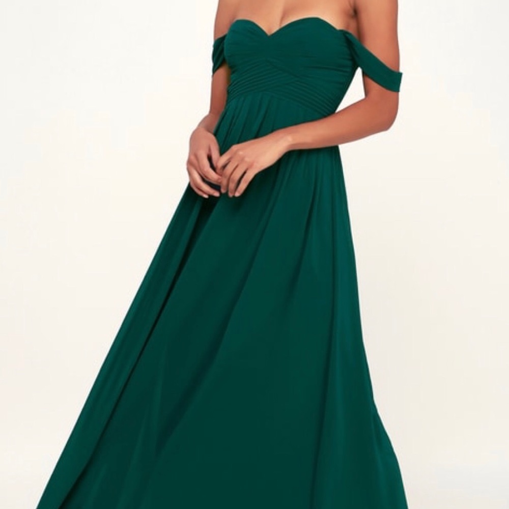 Green maxi dress